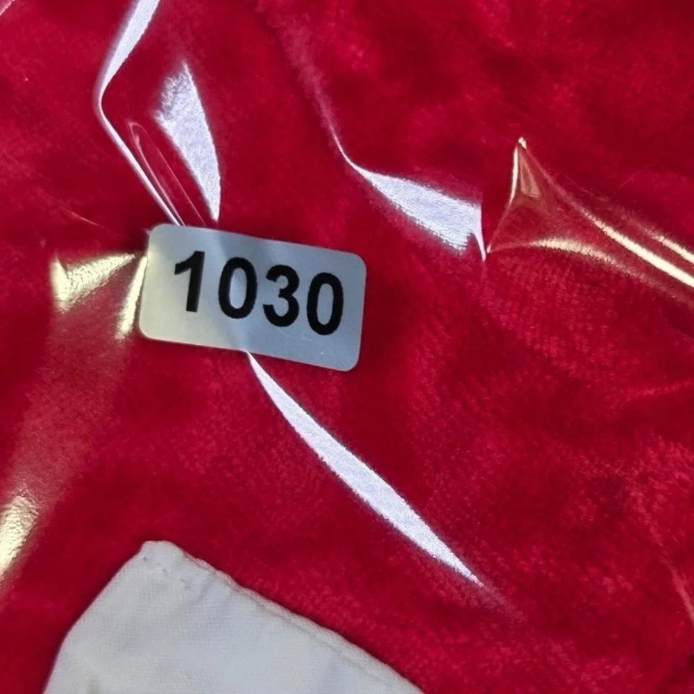 Little Me Baby Girl Red Velour Holiday Dress White Bow LCU14345N 9 Months O $40